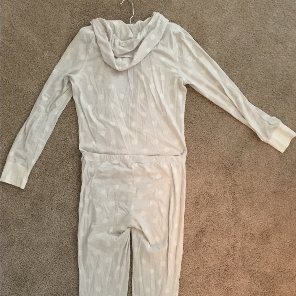 J.Crew onesie with hood and butt flap.